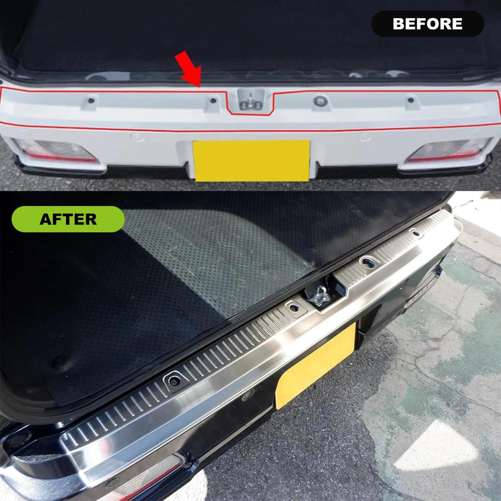Jeyaic Rear Bumper Guard for Daihatsu New Atrai Hijet Cargo Stainless Steel Accessory Silver Finish Protects Your Vehicle from Scratches and Dirt