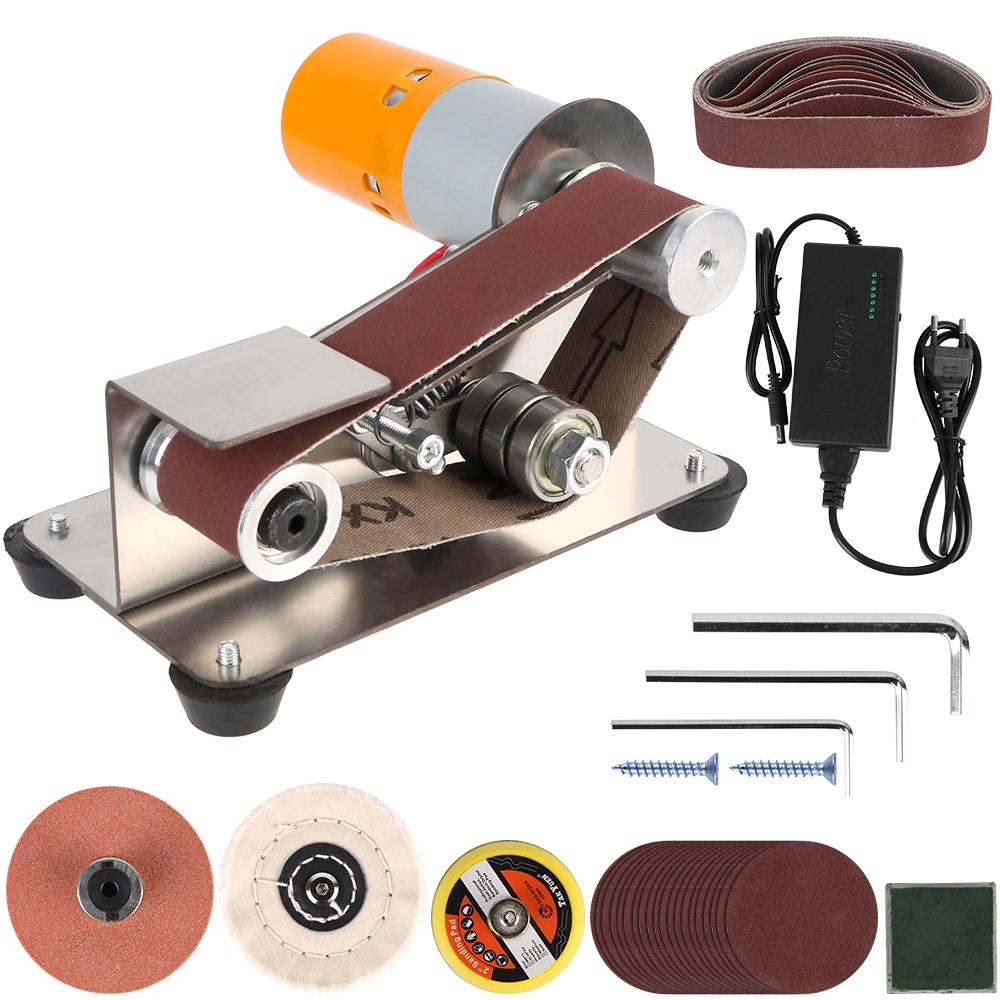 7-скоростная электрическая шлифовально-полировальная шлифовальная машина Мини-шлифовальная машина Электрическая точилка Ленточная шлифовальная машина вилка ЕС