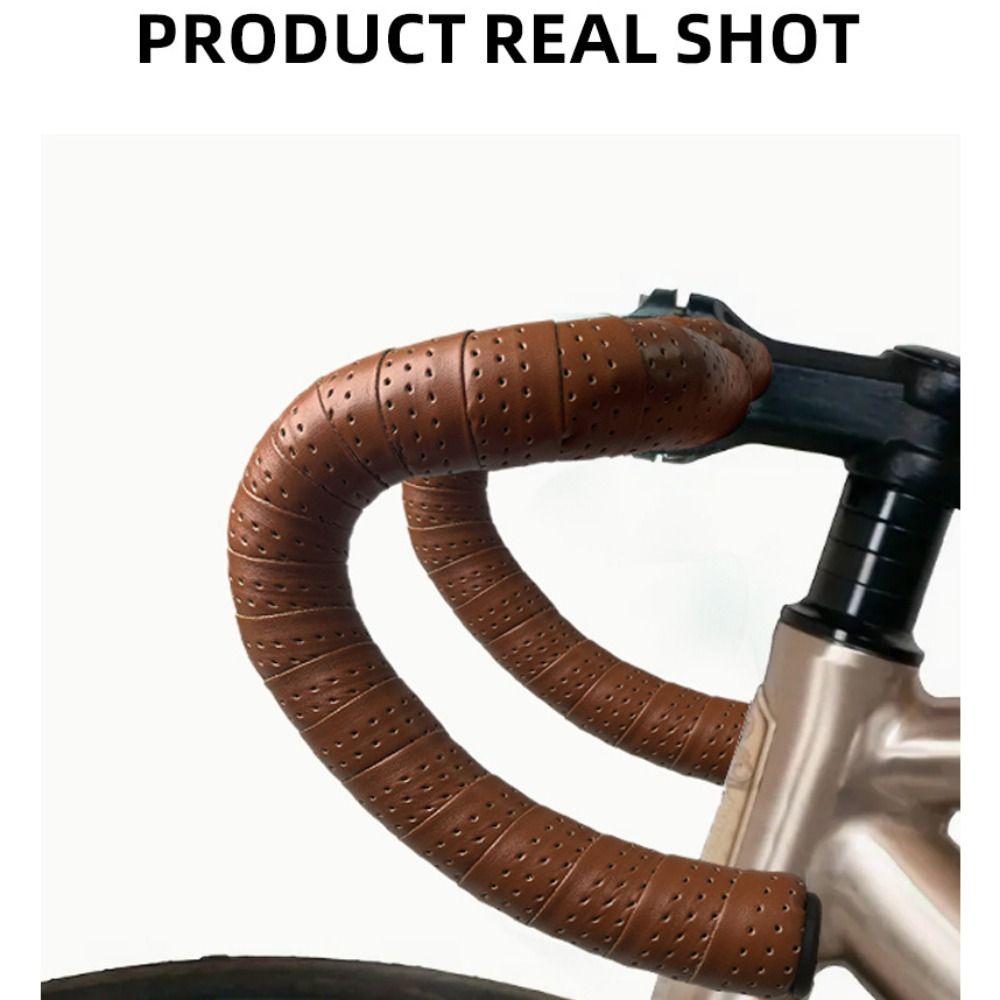 Противоскользящие ремешки для руля велосипеда, дышащие, с 2 заглушками, прочные обмоточные ремешки для руля