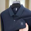 100% Чистый Хлопок Весна И Осень Горячая Распродажа Новая Удобная С Длинным Рукавом Высококлассный Мужской Бренд Изысканная Вышитая Рубашка Поло