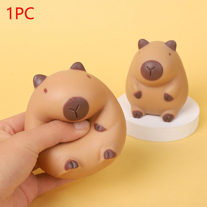 Kawaii Capybara Squeeze Toy Squishy Anti Stress Adult Toys Pinch Tpr Soft Decompression Stress Reliever Toys For Kids