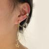 Серьги-клипсы серебряного цвета с листьями для женщин и мужчин, креативные простые C-каффы для ушей, непирсинг, набор клипс для ушей, трендовые ювелирные изделия, подарок