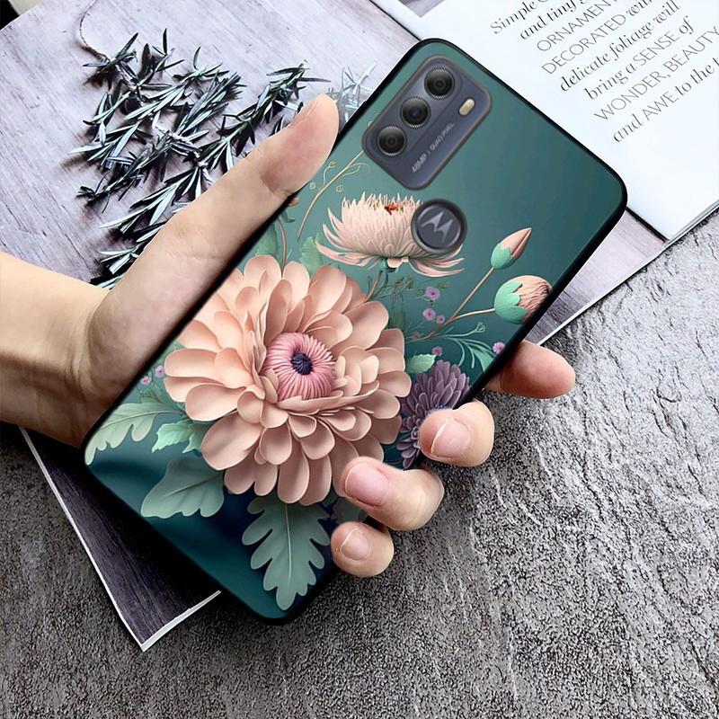 Wild Flower Phone Case For Moto G84 G22 G32 G42 G52 G62 G53 G72 G60 G60S G100 G10 G20 G30 G13 G50 G 5G G Pure