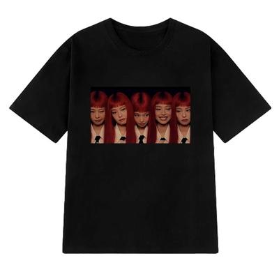 Новое в JENNIE Ruby 2026 Новый Альбом Модная Футболка Kpop Мужская Женская Y2k Оверсайз Короткий Рукав Футболки Унисекс 100% Хлопок Одежда