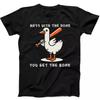 Mess With The Honk You Get The Bonk Goose Duck Funny Gift Black T Shirt 211