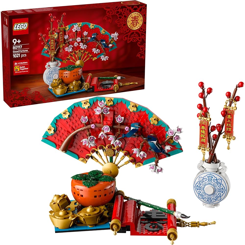 LEGO 80117 Lucky Toy Building Blocks for Boys and Girls Ages 9-11, Stylish Interior Decoration