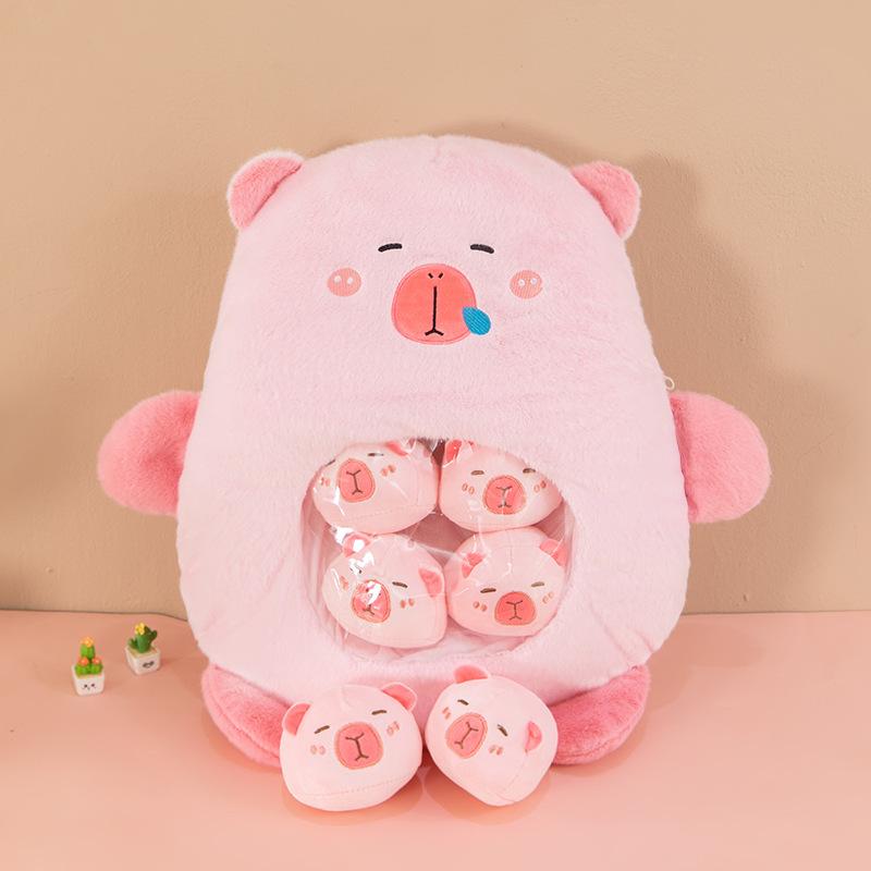 Capibala Snack Pillow Bag Of Small Doll Plush Toy Capybara Doll Cushion Doll
