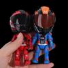 Mini Moto Helmet Heroes Transforming Ornaments with Hidden Racers Inside, Motorcycle Helmet Action Figure with 360-Degree Articulated Joints