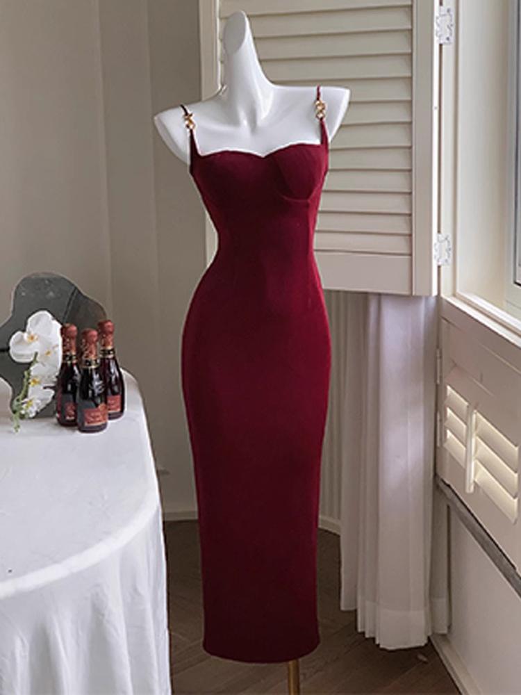 Винтажное дизайнерское модное сексуальное облегающее платье-бодикон для женщин, длинное, для вечеринки, клуба, выпускного вечера, вечернее, на бретелях, миди, летнее 2025, платье