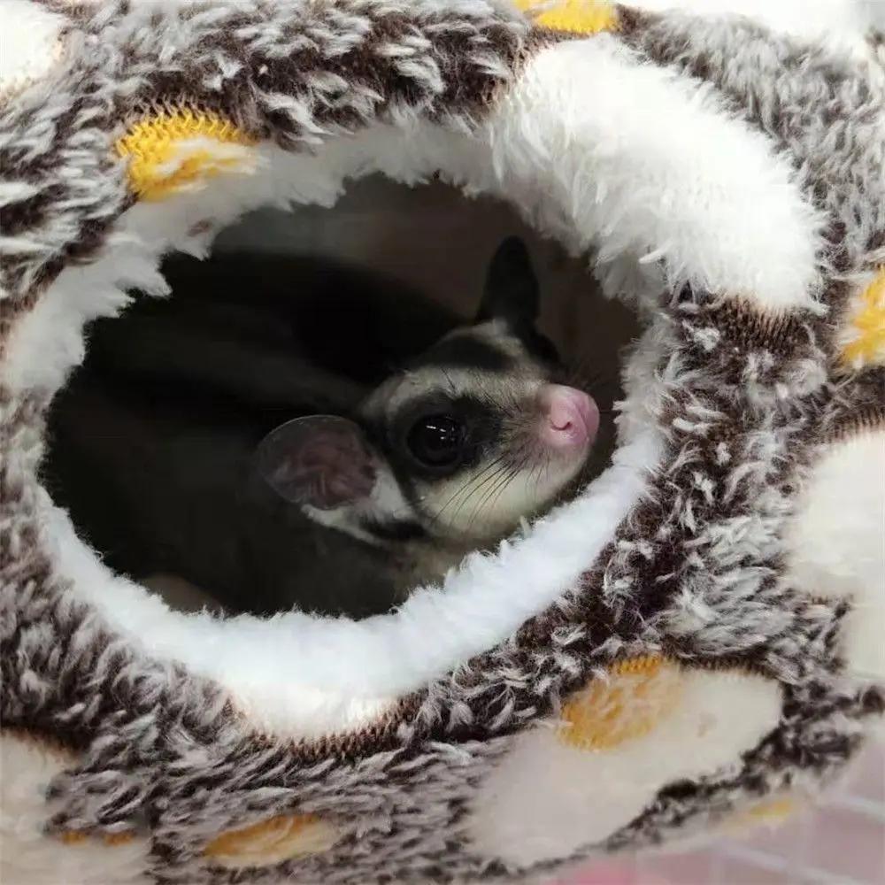 Хорёк Крыса Подвесное Гнездо Птиц Теплые Кроватки для Белок Клетка для Хомяка Гамак для Питомца Спальный Мешок для Питомца