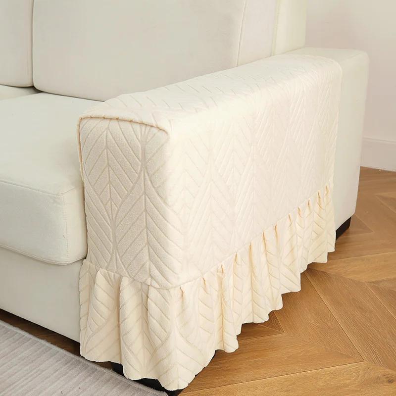 Armrest Covers Thickened Non-Slip Sofa Armrest Protector Universal Soft Warm Furniture Protector for Chair Sofa Couches Recliner