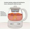 1л кухонный электрический чайник, бытовая техника, автоматический чайник, стеклянный чайник для приготовления чая на пару, 220 В, чайник