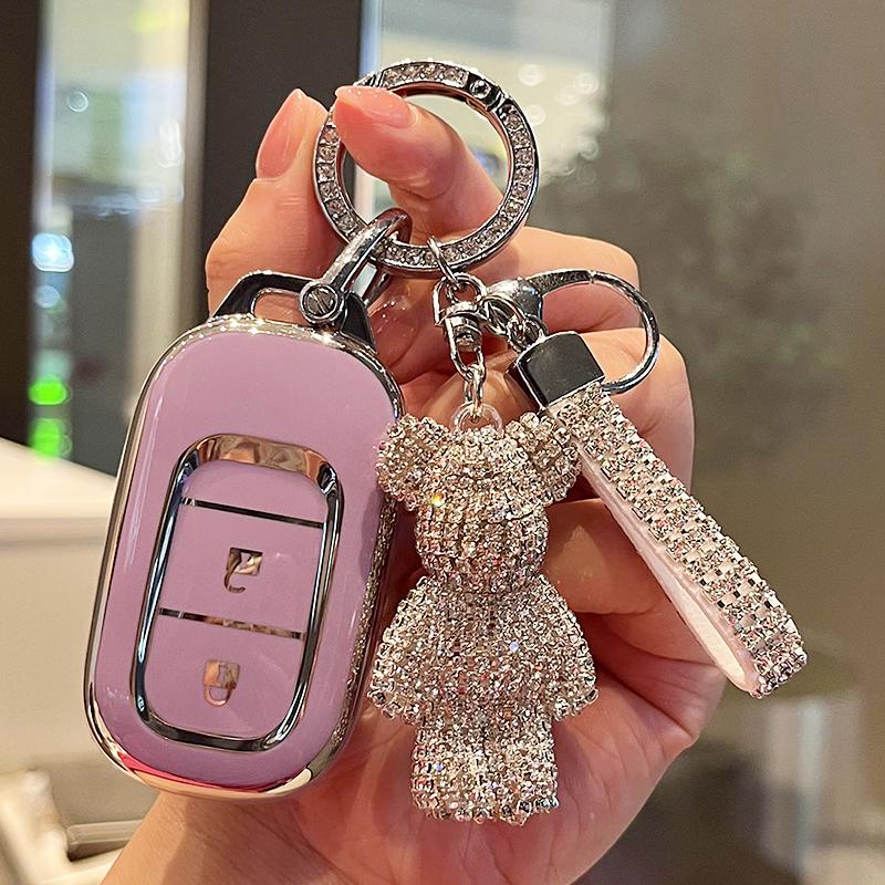 Чехол для автомобильного пульта дистанционного управления TPU, защитный чехол для брелока Honda CRV CR-V, подходит для Civic Accord HR-V HRV City Odyssey XR-V 2022-2024