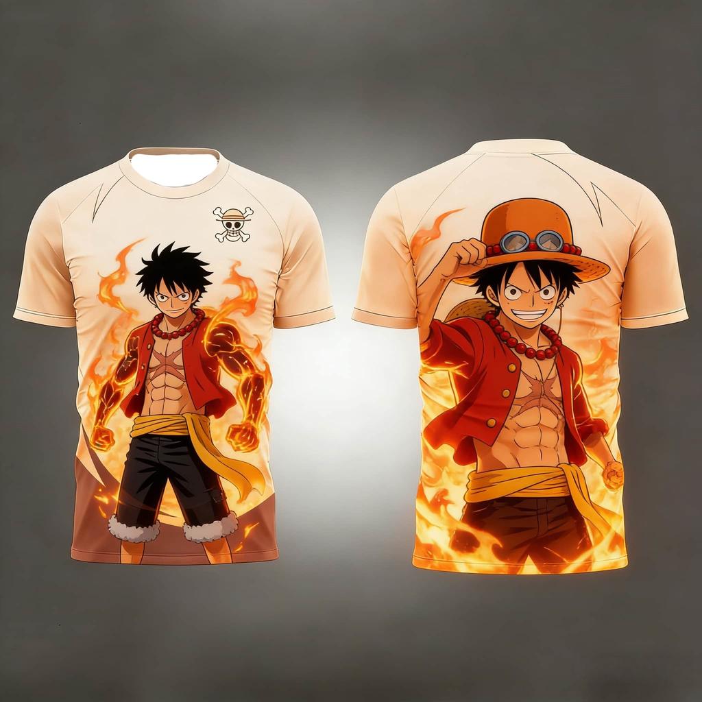 Summer 2026 One Piece Tony "GEAR5 / Gear 5 Awakening" Themed 3D Print Breathable Quick-drying T-shirt for Men and Women