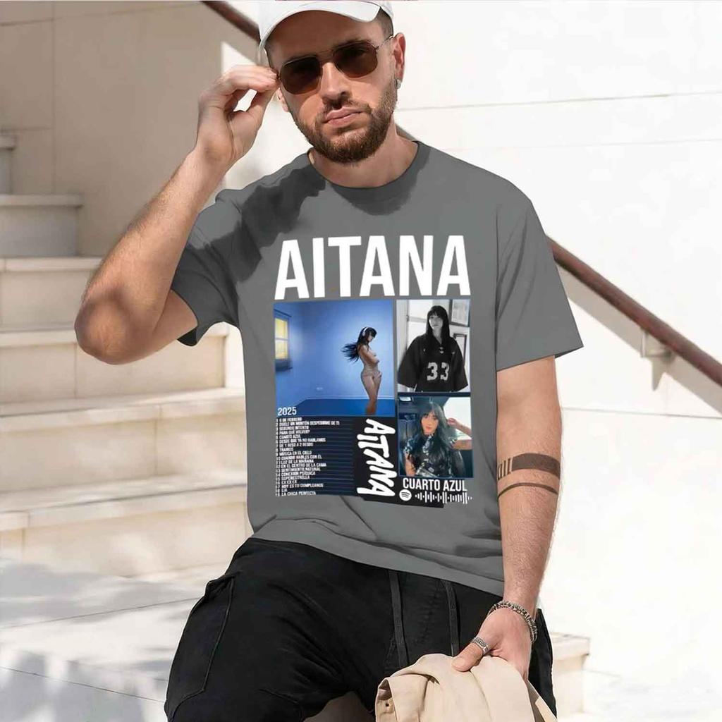 Aitana Cuo Azul Tour Graphic T ShirtUnisex Fashion Aesthetic Short Sleeve T-shirt Casual d T Shirts 2026 Model