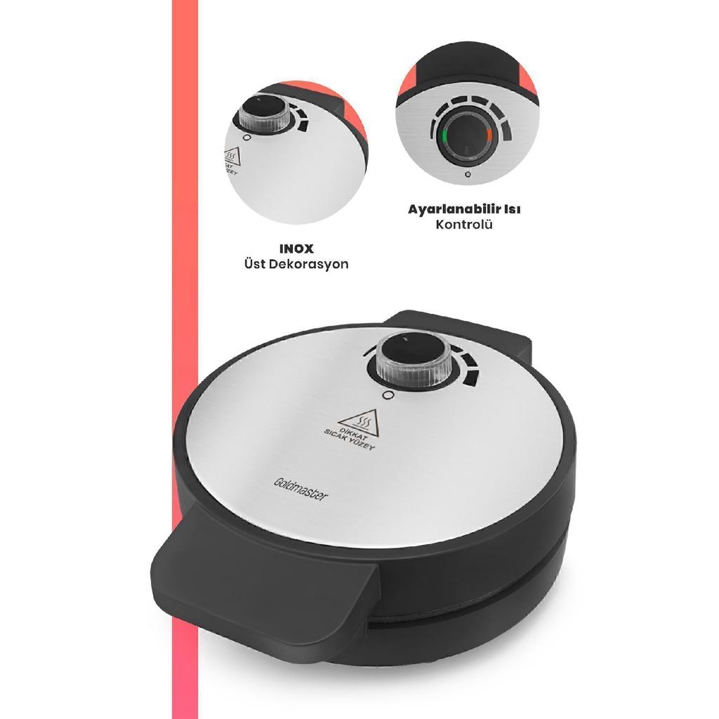 Jelly Inox 1000 Watt Overheating Resistant Waffle Maker With Deep Plate Preventing Overflow