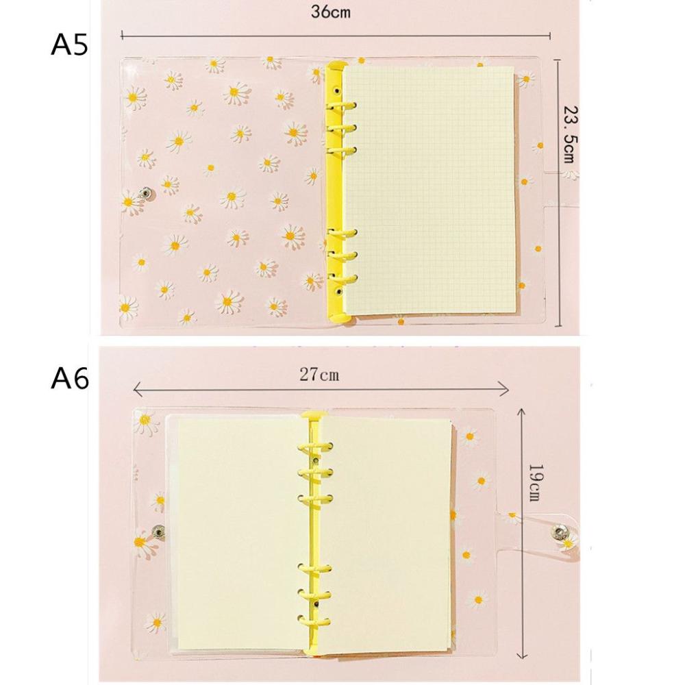 New School Supplies Stationery Notebook Binder Binder Pockets Transparent Folders A5A6