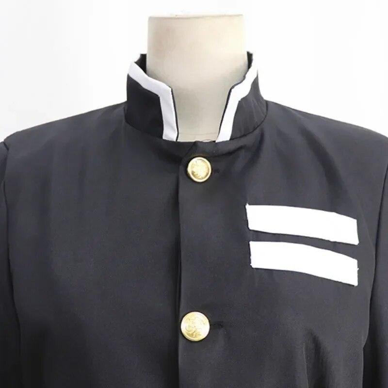 Cosplay Costume Anime Demon Slayer Kimetsu No Yaiba Top Jacket Pants Black Team Unisex Uniform Set Halloween Christmas Clothes