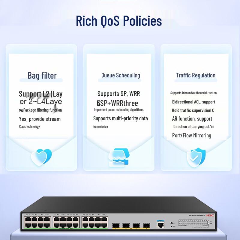 H3C S5135S-28P-HPWR-SI Layer 3 Managed Gigabit PoE Switch
