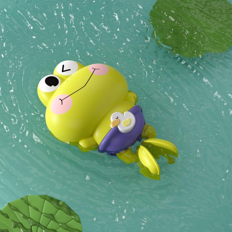 Заводные игрушки для ванной: Желтая утка и черепаха рыба-клоун для детей