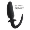 Yousheng Anal Plug Smooth Fast Adaptation Silicone Dog Tail Butt Beads Sex Toy for Beginner