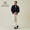 Men's Knitted Fabric Badge Cotton Jacket