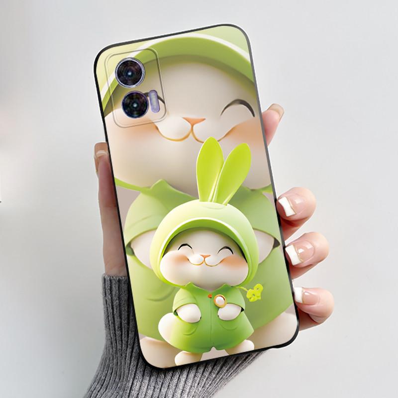 For Motorola Edge 30 Neo Case Fashion Luxury Cute Cool Black TPU Soft Cover For Moto Edge 30 Lite Fundas Edge30 Fusion Bumper