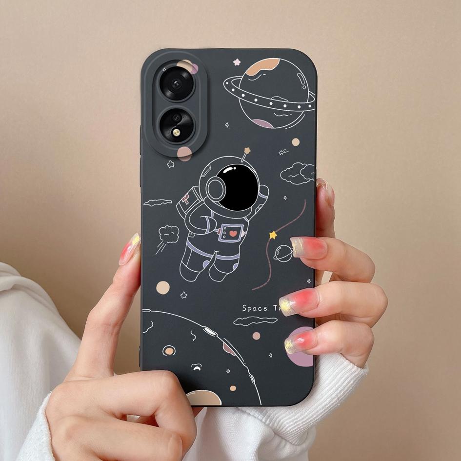 Case For OPPO A2 A38 A58 A78 A79 Realme 11 Pro Plus Cover Cute Pilot Liquid Silicone Shockproof Screen Protector Phone Bumper Matte For OPPO Shell