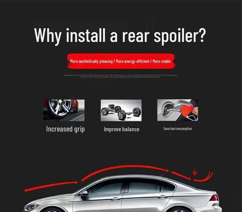 Задний спойлер для Toyota Camry 2018-2022 - Внешняя модификация хвоста без сверления