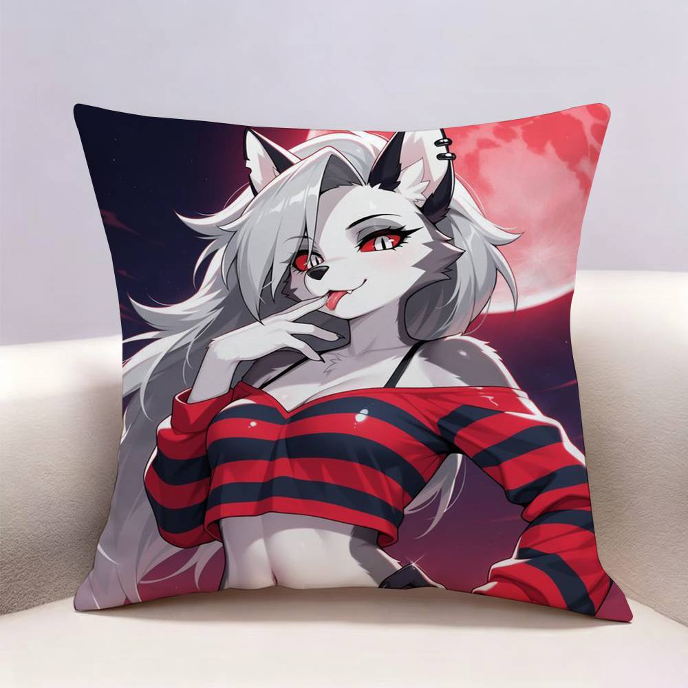 Sassy LLoona Wolf Doublesided print Pillow Case Pattern Printed Pillowcase For Living Room Sofa Cushion Cover