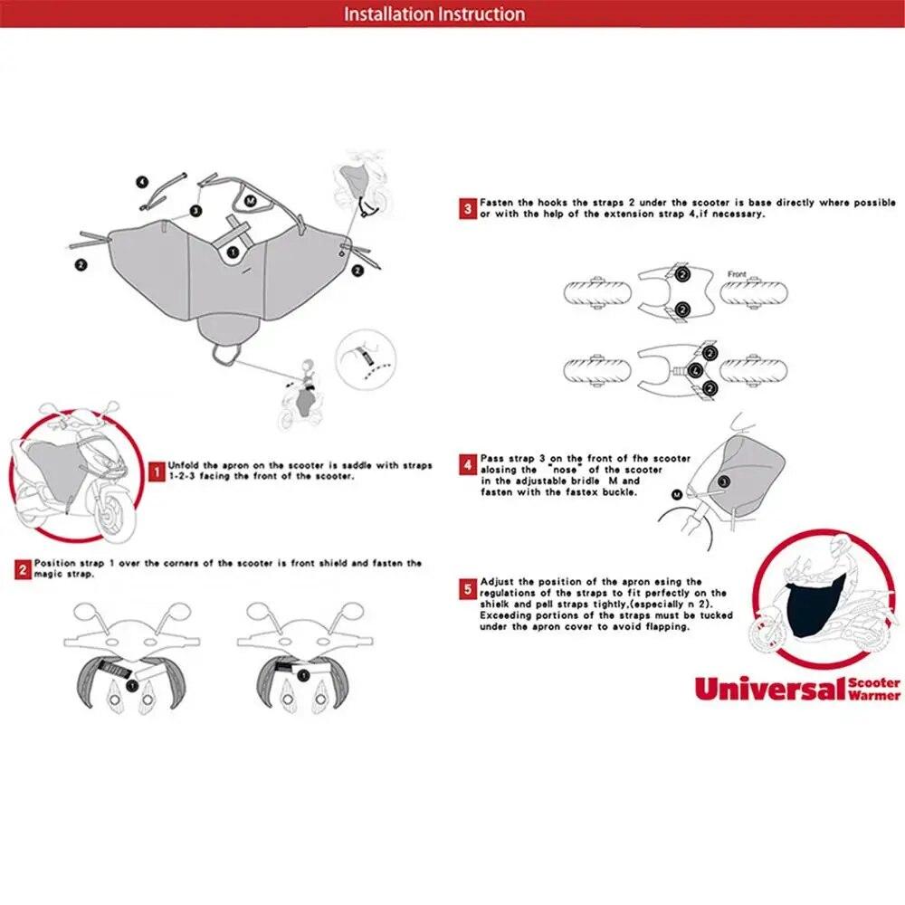 Чехол для ног для универсальных скутеров, мотоциклетный дождь, ветер, холодный и ветрозащитный, теплая защита ног для мотоцикла, одежда для велоспорта скутера