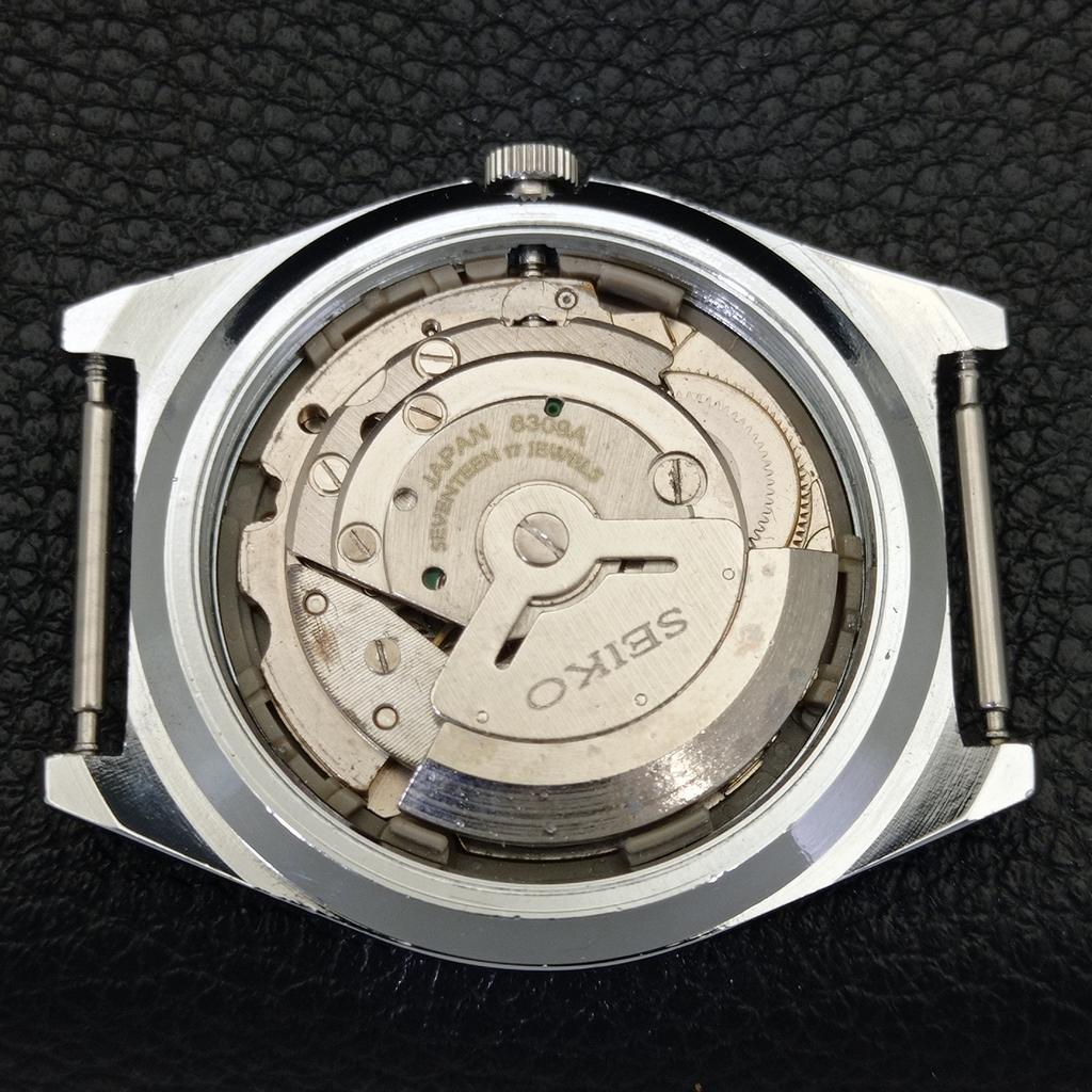 ЯПОНИЯ ВИНТАЖНЫЕ ВОССТАНОВЛЕННЫЕ ЧАСЫ SEIKO 5 АВТОМАТИЧЕСКИЕ 6309A МУЖСКИЕ КРАСНЫЙ ЦИФЕРБЛАТ a441331-5