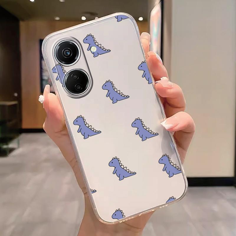 Прозрачный чехол для телефона Poco C65 Redmi Note 15 Pro+ Plus 14C Чехол Мультяшные Цветы Мягкий ТПУ Ударопрочный Funda Сумки Сердце Прозрачный