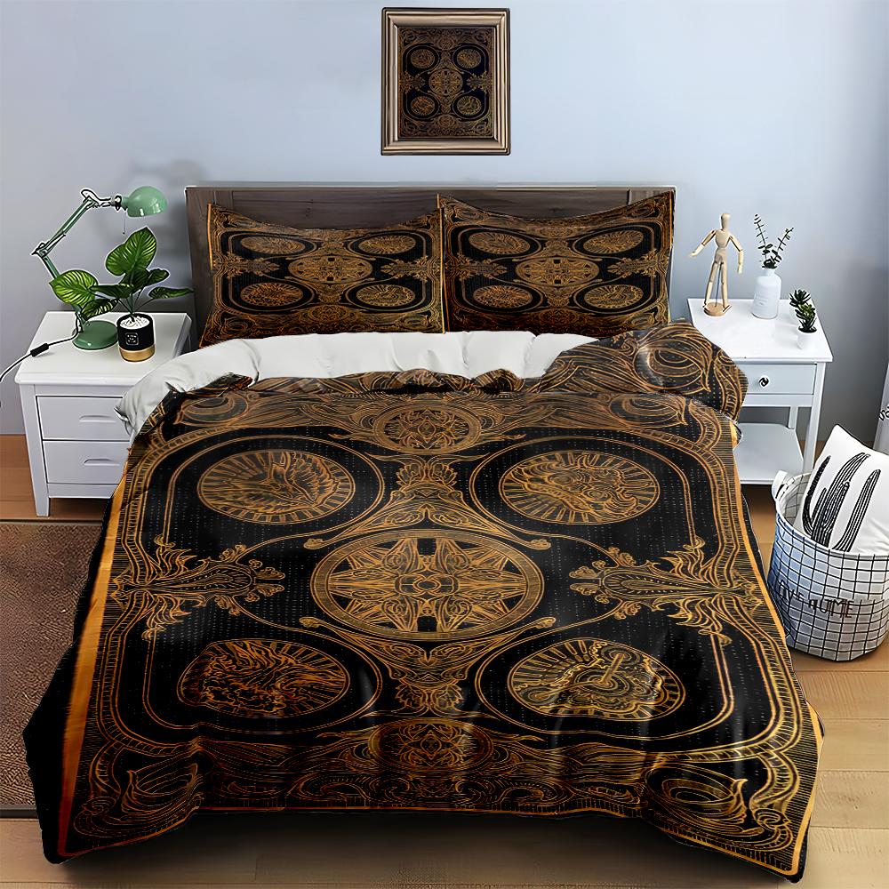 Ornate, circular, intricate. Bedding Duvet cover sets Duvet covers Pillowcases gifts (1 * Duvet Cover 2 * Pillowcases, without duvet insert)