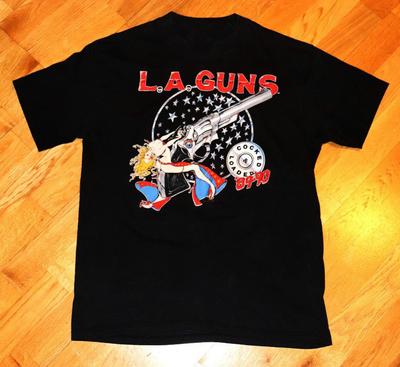 LA GUNS Хлопковая Черная Мужская S-234XL Футболка Для Фанатов Унисекс Футболка