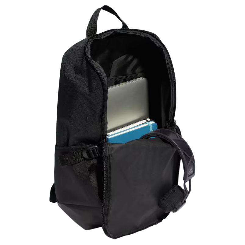 Men's Backpack Adidas Recycled Polyester Backpack Regular Unisex Black & White