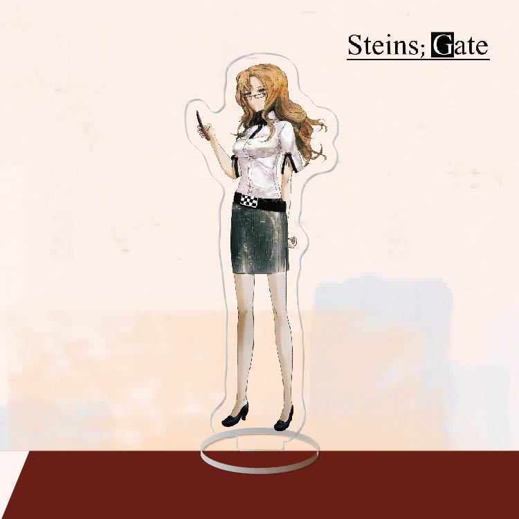 Аниме акриловая подставка фигурка игрушка Steins Gate ПВХ акрил Okabe Rintarou настольная подставка модель игрушка подарок