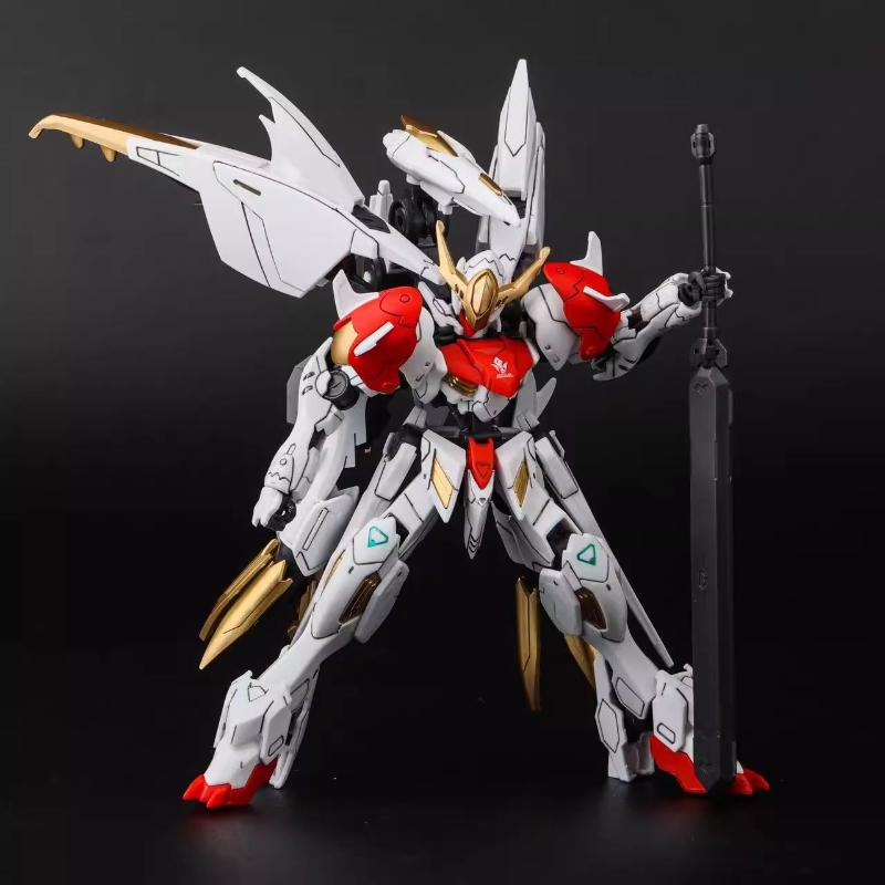 Новый Gk 1/144 Hg Белый Удивительный Барбатос Сириус Гаражный Набор Аниме Периферия Фигурка Действия Собранная Игрушка Украшение Сюрприз Подарок для Мальчика