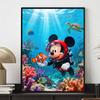 Disney Diamond Painting Underwater Mickey Diamond Art Painting Set for Home Office Decoration Handmade Gifts