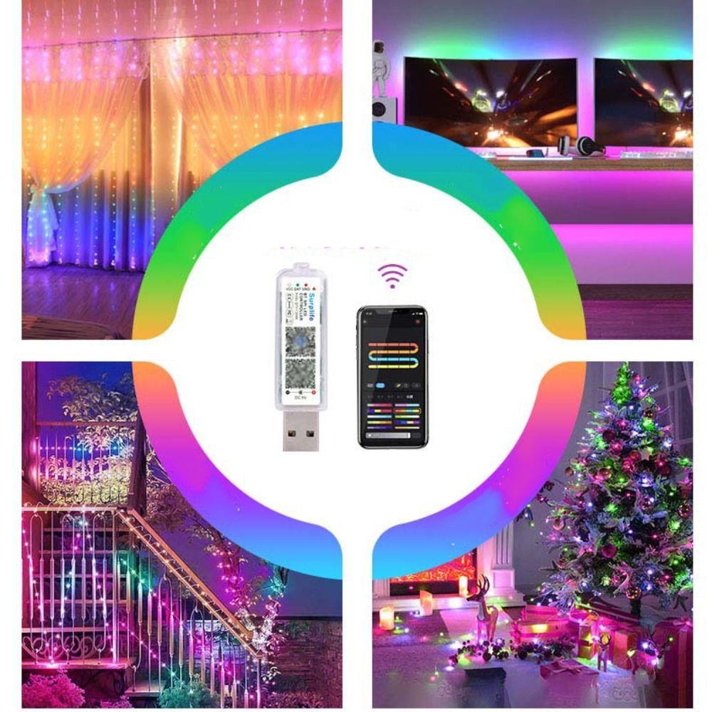 Адресный Bluetooth APP-контроллер 5 В RGB-контроллер для рождественской гирлянды