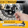 Precision Flex Head Ratchet Wrench 2 in 1 Angle Adjustable Ratchet Wrench  Hand Repair Tools