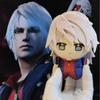 10 см Плюшевые фигурки Неро из Devil May Cry Кавайный Неро Косплей Набивные плюшевые куклы Игрушки Подвески Брелок Подарок на День Рождения Рождество