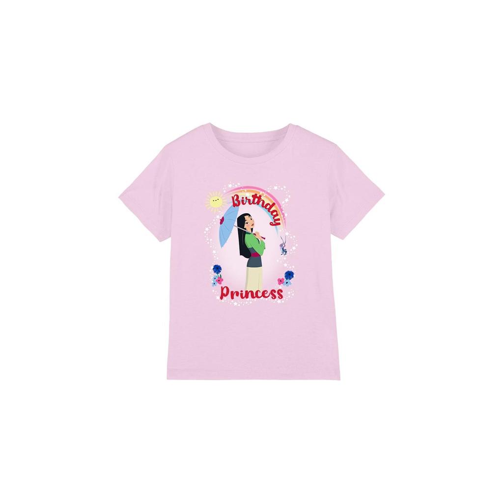 Mulan Childrens/Kids Birthday Princess And Her Lucky Cricket T-Shirt