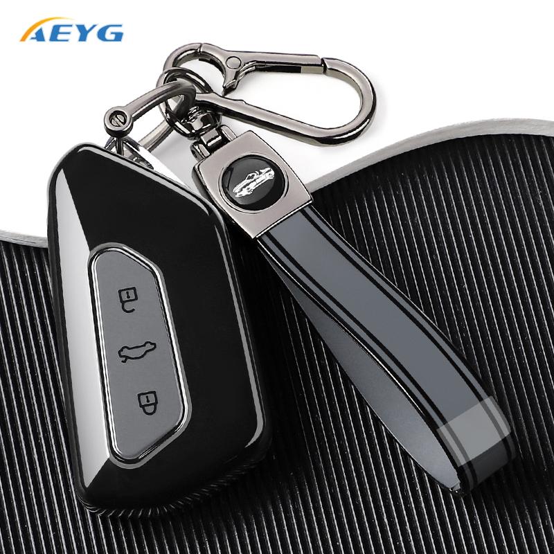 Чехол-футляр из ТПУ для умного ключа автомобиля для Vw Volkseagen Golf 8 Mk8 Id.3 Id.4 Cupra Skoda Octavia A8 Seat Leon Mk4 Formentor Tarraco