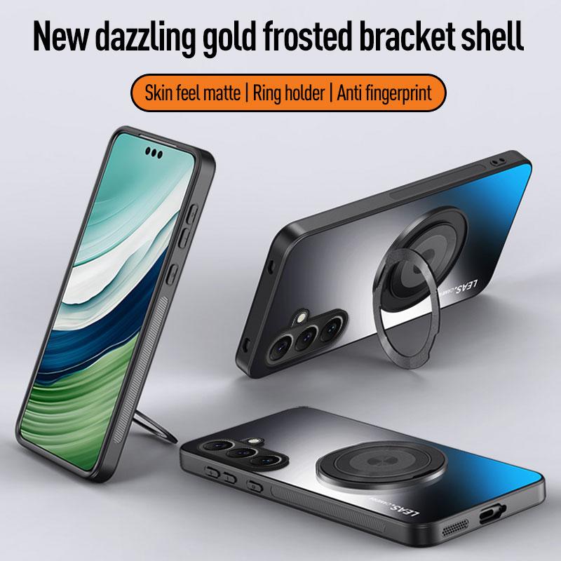 Магнитный Кольцевой Держатель Чехол для Телефона для Samsung Galaxys 26 Ultra S25 Edge S24 FE S23 S22 S21 Plus A57 A37 A17 A07 A56 A36 A55 Чехол