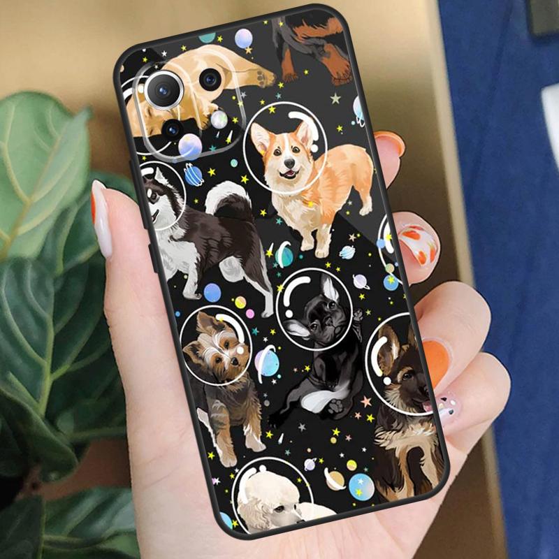 Чехол с рисунком собак Бульдог и Бигль Для Xiaomi 15T 14T 13T Pro 14 15 Ultra 17 Pro Max POCO X7 F8 Pro X5 X6 F5 F6 F7 Чехол