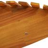 Liege 2 Person 2 pcs Brown 154 x 60 x 74 cm Solid Acacia Wood