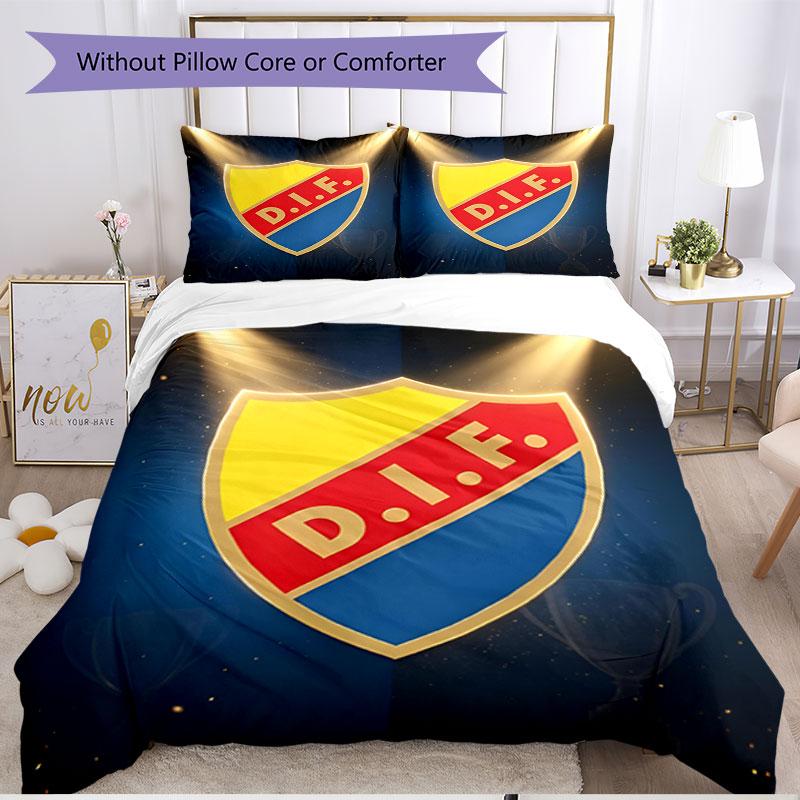 3pcs Duvet Cover Set (1*Duvet Cover + 2*Pillowcase, Without Core), Djurgardens IF Print Soft All‑Season Bedding Set, Home Bedroom Decor Gift