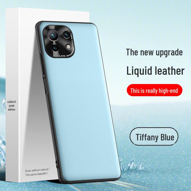Чехол для телефона Xiaomi 11 Youth Edition Liquid Leather для защиты от падений — возможна доставка поштучно