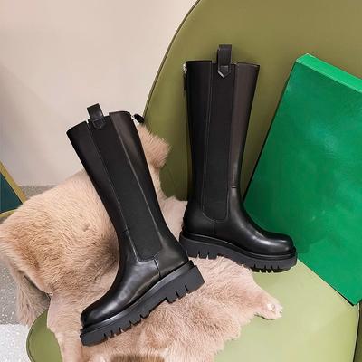 Новые длинные сапоги бархатные женские зимние сапоги для снега женские меховые цельнолитые утолщенные длинные сапоги теплые высокие сапоги